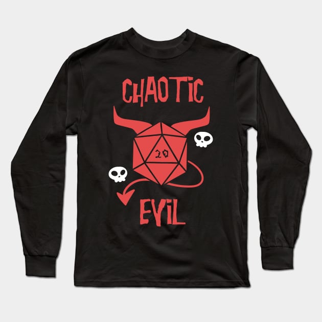 Chaotic Evil Long Sleeve T-Shirt by cryptidjak